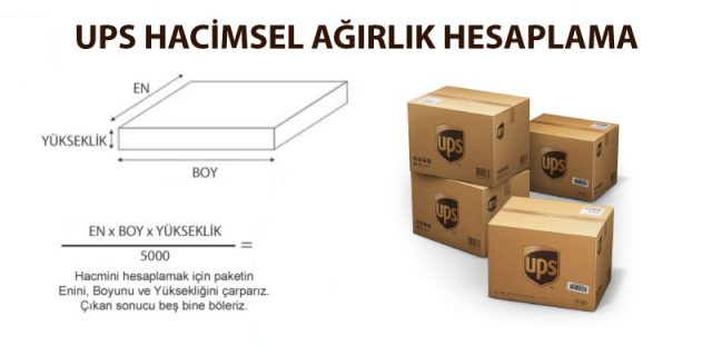 ups hacimsel ağırlık hesaplama