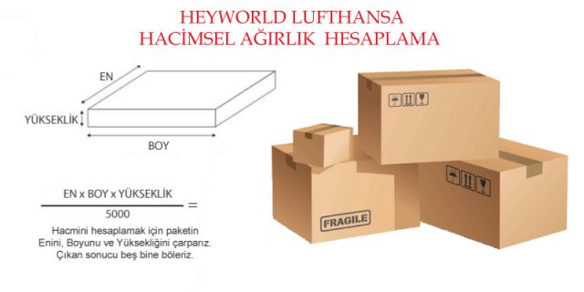 HEYWORLD LUFTHANSA HACİMSEL AĞIRLIK NASIL HESAPLANIR?